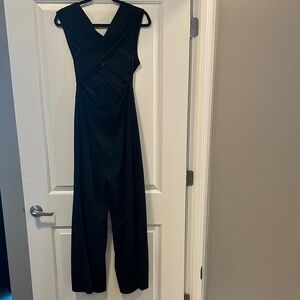 Black Women's Jumpsuit - open back